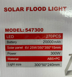 Mty Solar Flood Light 300W