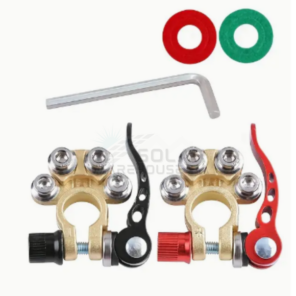 Quick Release Battery Terminal Clamps Set