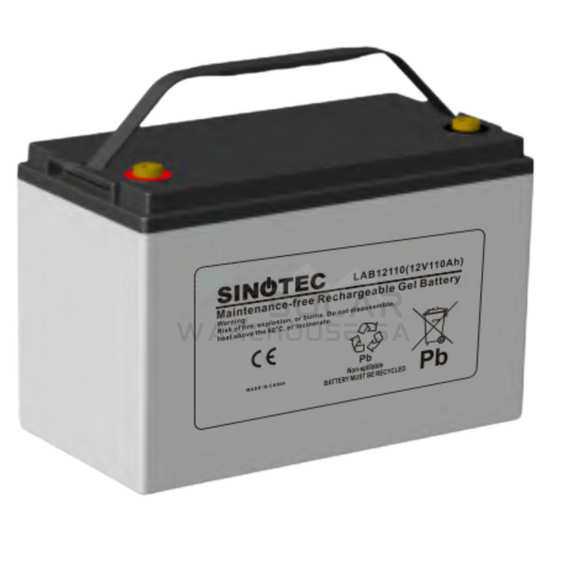 Sinotec 12V 100Ah Gel Battery Lab Series Hybrid Lab12110