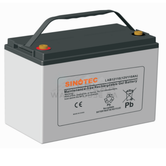 Sinotec 12V 110AH Gel Battery Lab Series Hybrid Gel Battery LAB12110