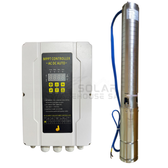 Solar Borehole Water Pump 2200W 100-240V 100M 4Spc17/100-D300/2200A