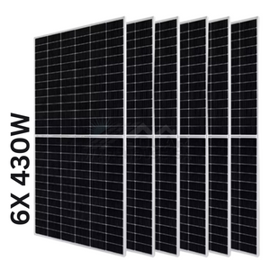 Sun 430W Mono Solar Panel Gjm-430W (6 Pack)