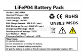 Tobo 24V 2.56Kwh Lithium Ion Battery Lifep04 Pack