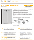 Sunsynk Lithium Battery Lfp Wall Mount 5.1Kwh 51.2V Ip65