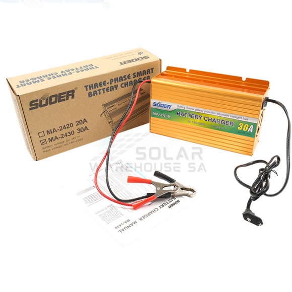 Suoer 24V 20A Lithium Battery Charger