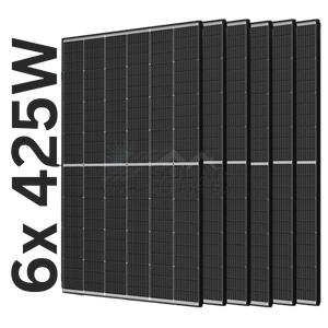 Trina Solar 425W Panel Mono (Black Frame) 6 Pack