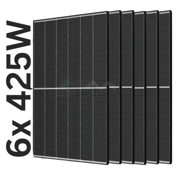 Trina Solar 425W Panel Mono (Black Frame) 6 Pack